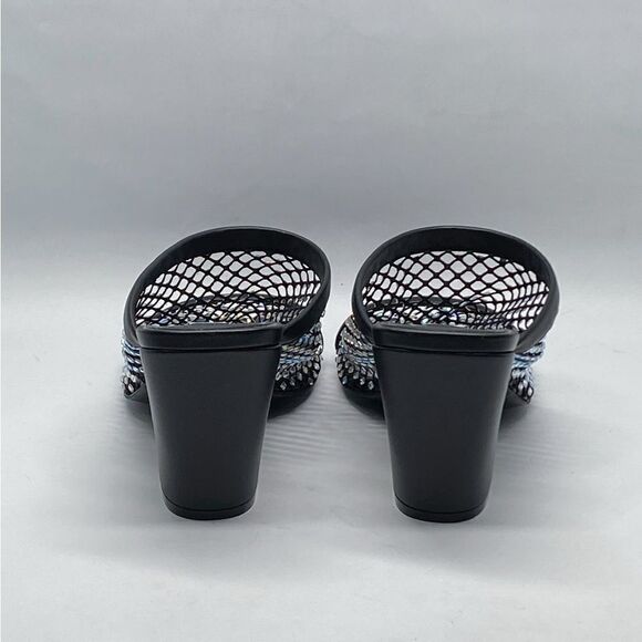 Stella McCartney Jeweled Stretch Mesh Slide Sandals size 38 - Picture 8 of 12